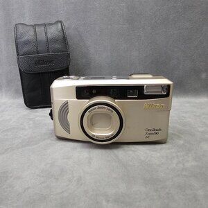 Vintage Nikon One Touch Zoom 90s AF Quartz Date 35mm Film Camera Tested B1-36